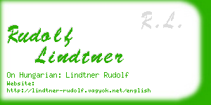 rudolf lindtner business card